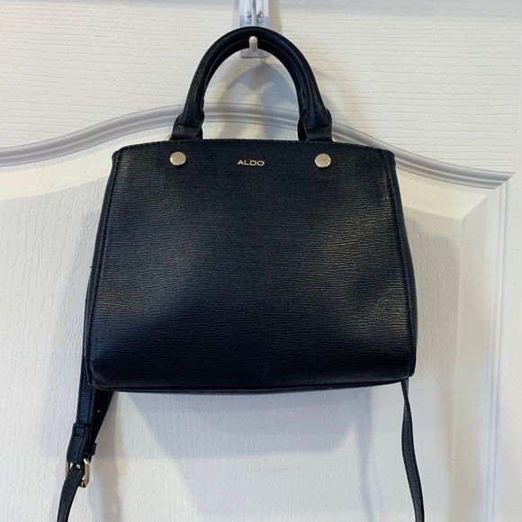 Aldo Handbags - ALDO Black Structured‎ Handbag with Top Handles & Shoulder Strap